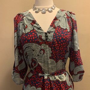 High Low Paisley Tunic